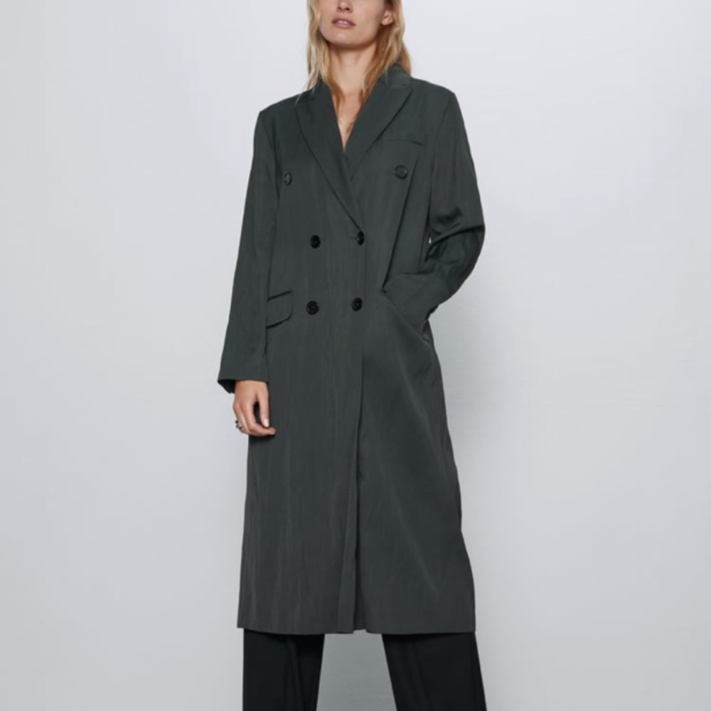 LAST CHANCE!!! Zara Wrinkle-Look Coat